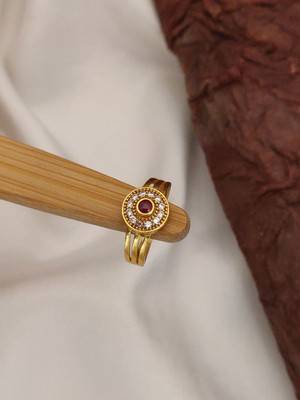 SubhamJewel Alloy Cubic Zirconia Ring
