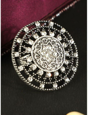 Styylo Jewels RNG-M-20134-SIL-SJ Alloy Cubic Zirconia Silver Plated Ring
