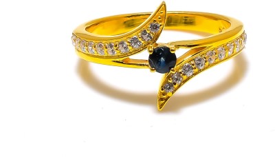 jete Natural gemstone Sterling Silver Sapphire Gold Plated Ring