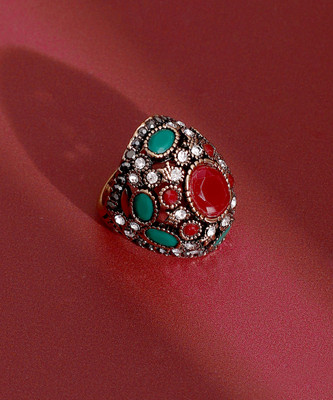 SOHI Alloy Gold Plated Ring