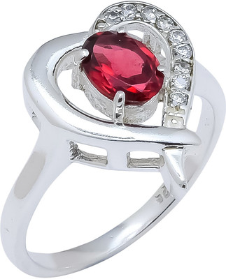 anika jewellers Red Topaz Natural Gemstone 925 Sterling Silver Ring For Her Sr-75 Sterling Silver Ring