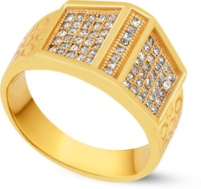 MAME CREATION Brass Diamond Gold Plated Ring