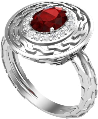 Mystical Hues 1.50 ct Natural Ruby Filigree Ring, Engagement Ring For Women, Everyday Ring Silver Ruby Sterling Silver Plated Ring