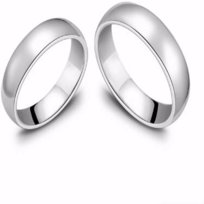 Neerajyoti love ring set Metal Cubic Zirconia Silver Plated Ring Set