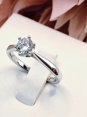 Dressberry Alloy Cubic Zirconia Silver Plated Ring