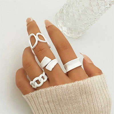 YU Fashions Steel Ring Set