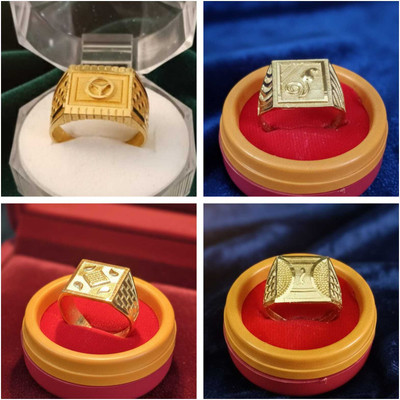 MANISH TARSARIYA men ring combo Brass Ring