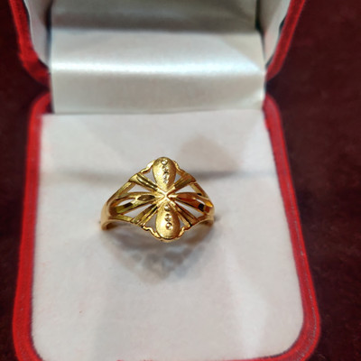 ANANYA CREATIONS Gold ring girls Brass Gold Plated Ring