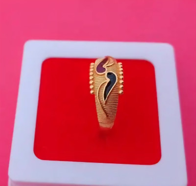 RTRjewellery Fancy mina ring for women and girls stylish fancy ring Brass Diamond Gold Plated Ring