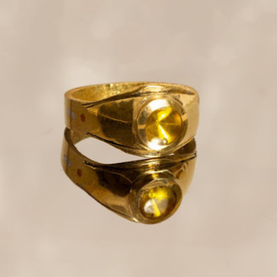 Ringry Ashtadhatu Paramani Gold Plated Mercury Brass Gold Plated Ring