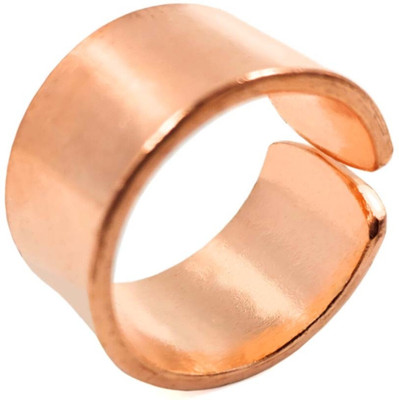 shinde exports mens' heavy pure plain tamba anguthi/ Copper Ring