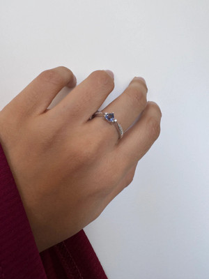 Carillon Jewelry Zoe Ring Sterling Silver Tanzanite Ring