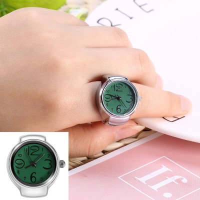 Fashion Frill Valentine Gift For Girlfriend Watch Ring For Women Ring With Red Rose & Heartbox Alloy Silver Plated Ring
