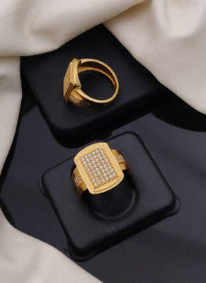GORASH CREATION JR-59_23 Alloy Cubic Zirconia Gold Plated Ring