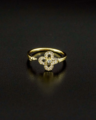 RICHLOOK Alloy Diamond Gold Plated Ring