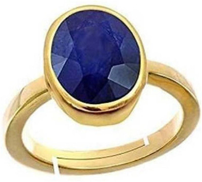 Jewelswonder Copper Sapphire Gold Plated Ring