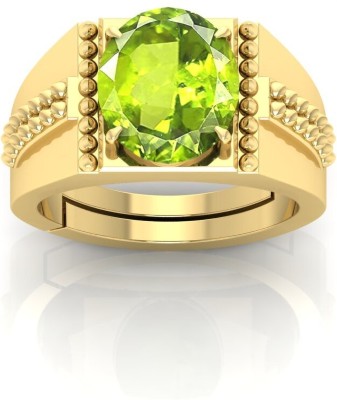 TODANI JEMS 12.25 Ratti Peridot Gemstone Adjustable Ring With Lab CertificateG Stone Peridot Ring