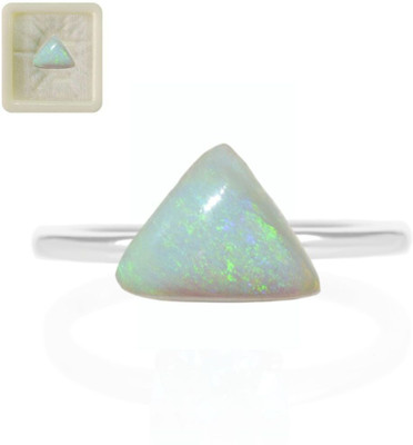 CaratYogi Real Certified Doublet Opal Gemstone 10.25 Ratti 9.32 Carat Trillion Shape for Stone Opal Ring