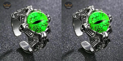 Astrootalk Alloy Silver Plated Ring Set