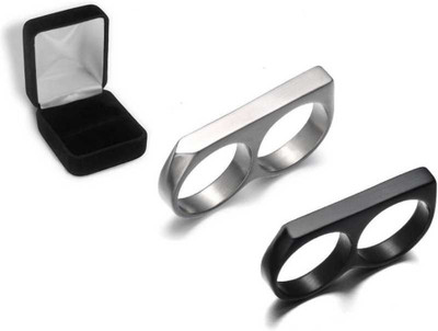Animated stainless Steel Wedding Style Rings For Lovers, Couples, Husband Wife Stainless Steel Silver Plated Ring