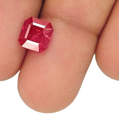 Sidharth Gems Sidharth Gems 6.62 Crt/7.25-7.50 Ratti Ruby Gemstone Manik Original Certified Stone Ruby Ring
