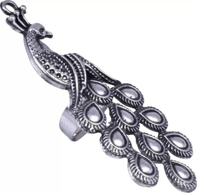 Honbon Trendy Designer Adjustable Free size Peacock Design Finger Jewelry Ring 1pcs Metal Ring