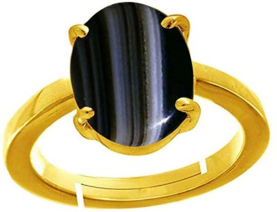 PTM Sulemani Hakik 7.25 Ratti or 6.50 Ct Panchdhatu (5 Metal) Women Adjustable Stone Ring