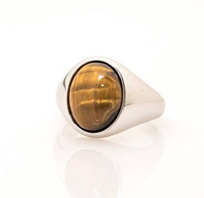 Ceylonmine01 Tiger Eye Stone Ring Designed for Confidence Protection and Everyday Elegance• Stone Quartz Silver Plated Ring