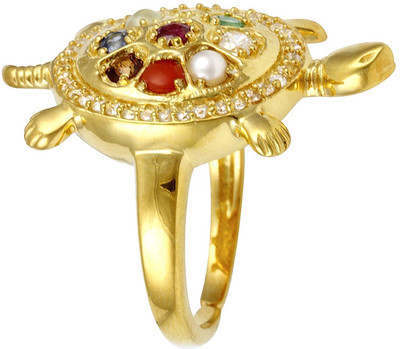 MBVGEMS Tortoise Ring/Kachua Ring Brass (turtel)Ring for men and women Brass Ring