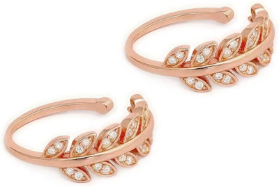 Neerajyoti Alloy Cubic Zirconia Gold Plated Ring Set