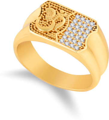 GKKAKADIYA Alloy Cubic Zirconia Gold Plated Ring
