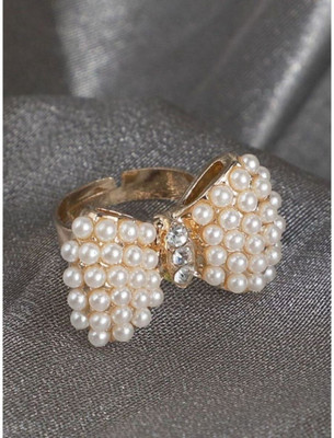 Styylo Jewels RNG-M-20146-SJ Alloy Cubic Zirconia Gold Plated Ring