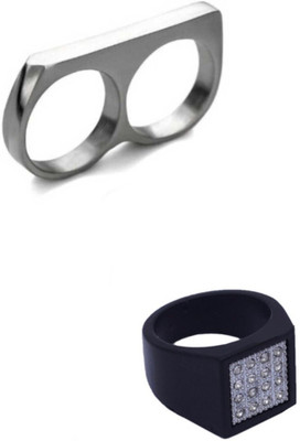 Neerajyoti Alloy Titanium Plated Ring Set