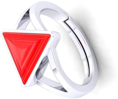 VishvMa 5.25 Ratti Natural Coral Moonga Gemstone A1 Quality With Lab Certified Brass, Stone Opal Brass Plated Ring