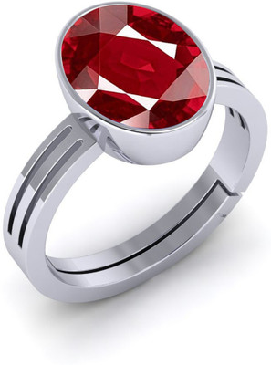 VishvMa Burma Ruby Manik Gemstone 6.25 Ratti with Lab Report & Guarantee Certificate Stone Ruby Ring