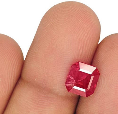 Sidharth Gems 13.25 Ratti Ruby Stone Manik Stone Original Certified Natural Loose Stone Ruby Ring