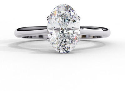 KUBER GEMS AND JEWEL 925 Sterling Silver CZ Ring for Women | Rhodium Plated Tarnish Free | Silver Cubic Zirconia Rhodium Plated Ring