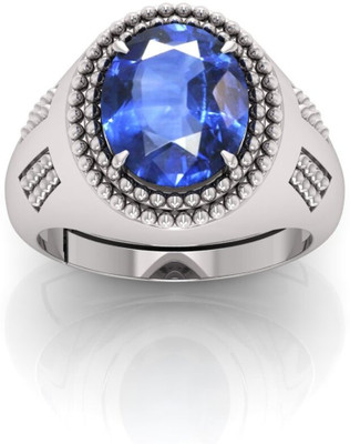 Pranjal Gems Stone Sapphire Gold Plated Ring