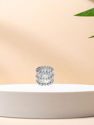 RKB SALES 2 IN 1 covertable magic ring bracelet for girls Alloy Cubic Zirconia Silver Plated Ring