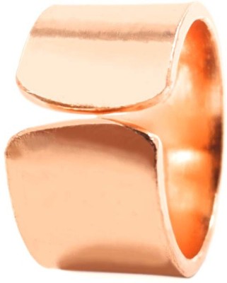 shinde exports mens' heavy pure plain tamba anguthi/ Copper Ring