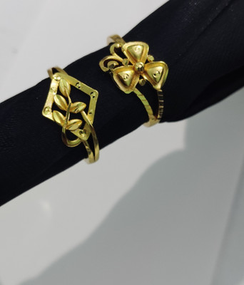 Tanbhuvnam Metal Gold Plated Ring Set