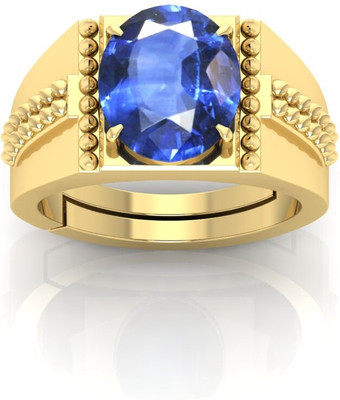 Pranjal Gems 12.25 Ratti Neelam Gemstone Adjustable Ring With Lab CertificateAP Stone Sapphire Ring