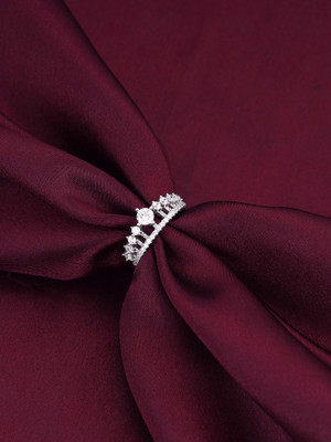 GIVA 925 Silver Queen Crown Ring|Lifetime Plating|6 Month Warranty Sterling Silver Cubic Zirconia Rhodium Plated Ring