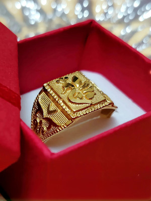 TMRcreation Fancy peacock ring for man and boys / fancy Brass Gold Plated Ring