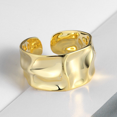 MYKI Stainless Steel Gold Plated Ring
