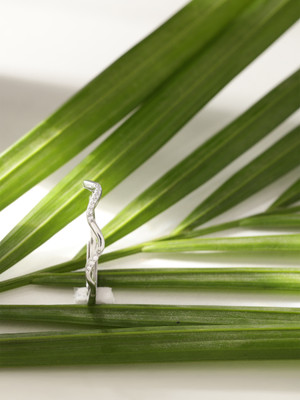 DIAVO Sterling Silver Cubic Zirconia Sterling Silver Plated Ring