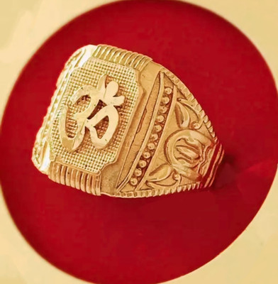 TMRcreation Fancy om finger ring boys and man /brass material latest design fashionable ring Brass Gold Plated Ring