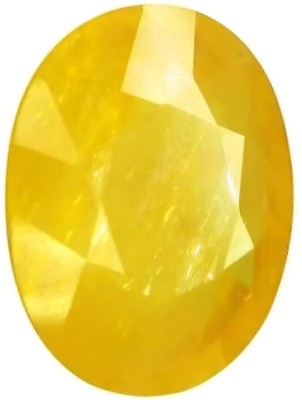 ARSUVI Original Certified 11 Ratti Pukhraj Oval Shape Gemstone For Bracelet, Pendant & Stone Sapphire Ring