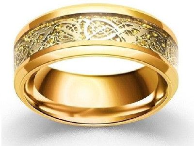 Lila Dragon Black Blue Gold Silver Red Finger Ring - Thumb Ring Valentine gift Stainless Steel Titanium Plated Ring