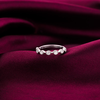 GIVA Sterling Silver Zircon Melange Ring for Women and Girls Sterling Silver Zircon Rhodium Plated Ring